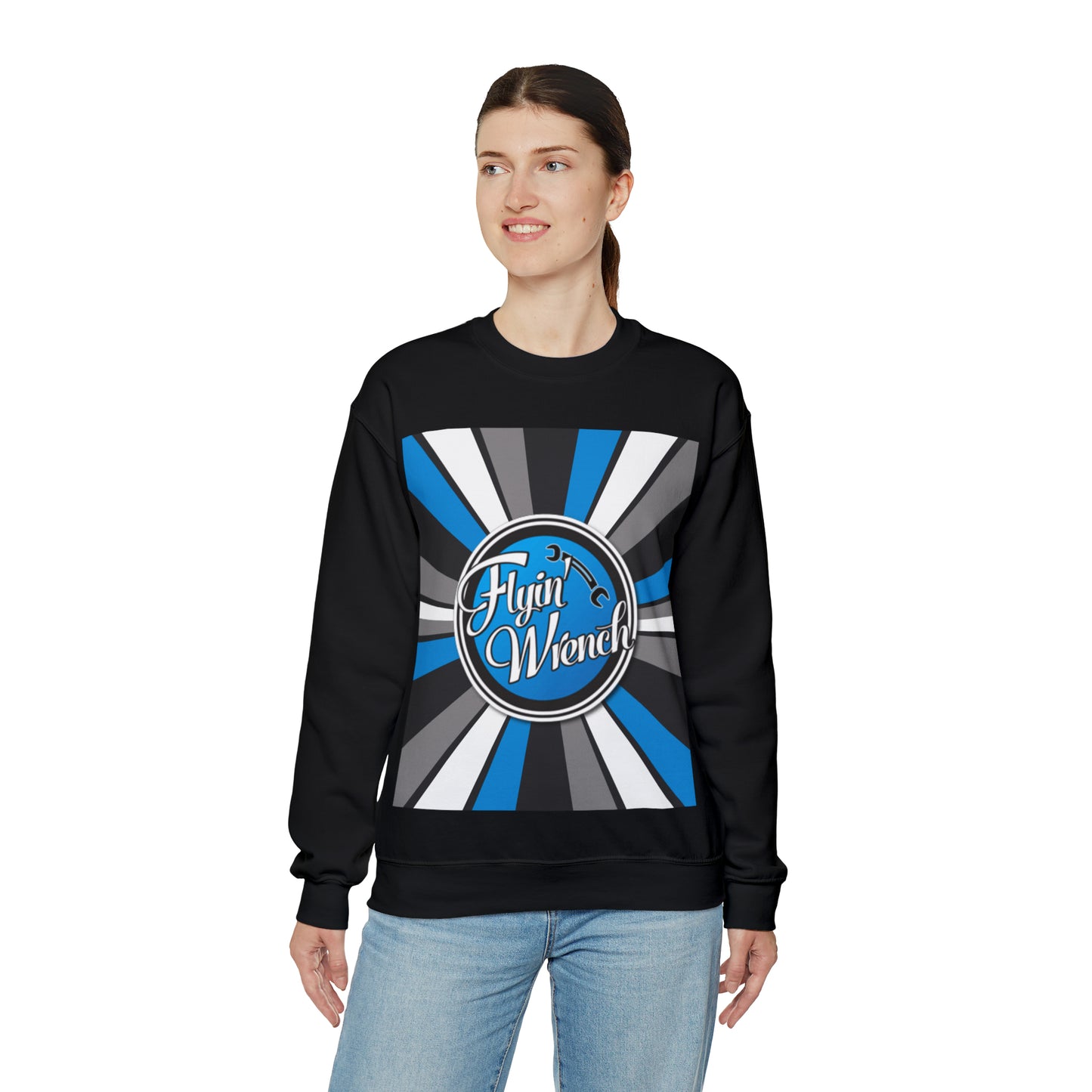 FW Retro Stripes Unisex Heavy Blend™ Crewneck Sweatshirt