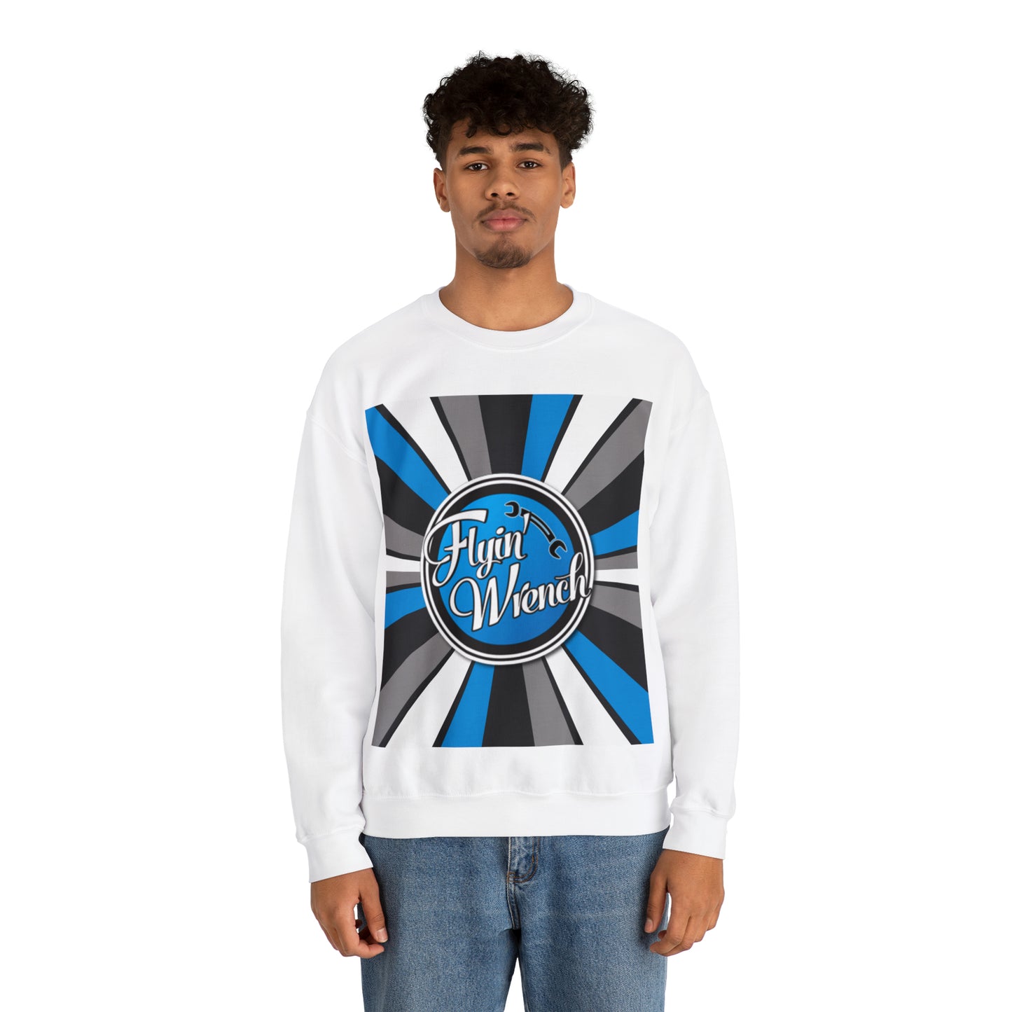 FW Retro Stripes Unisex Heavy Blend™ Crewneck Sweatshirt