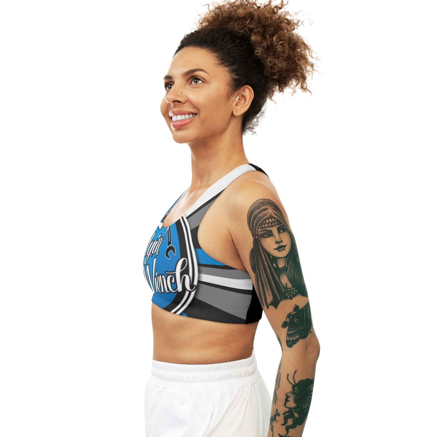 FW Stripes Seamless Sports Bra (AOP)