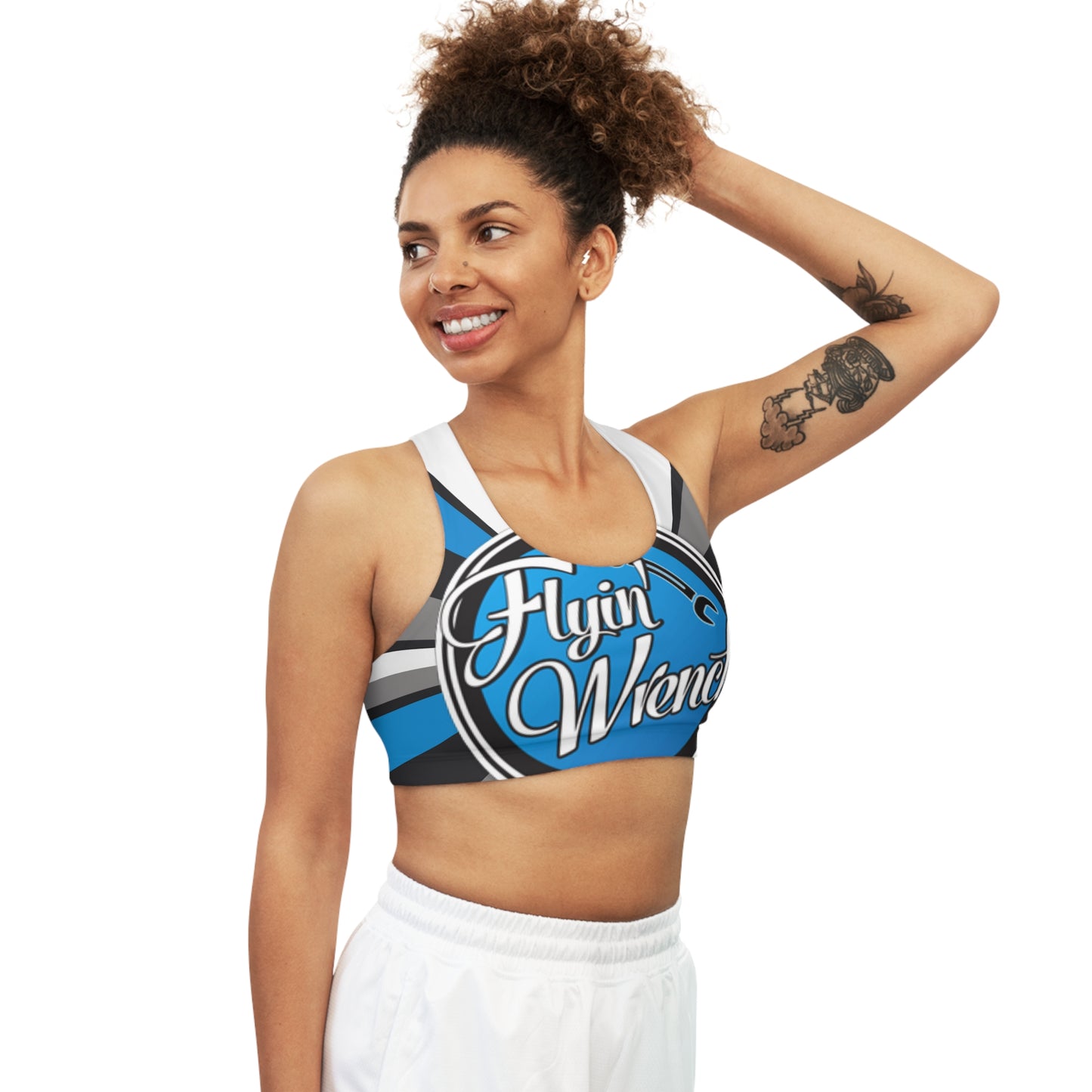 FW Stripes Seamless Sports Bra (AOP)