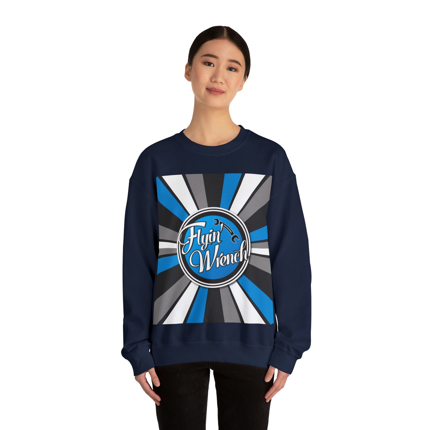 FW Retro Stripes Unisex Heavy Blend™ Crewneck Sweatshirt