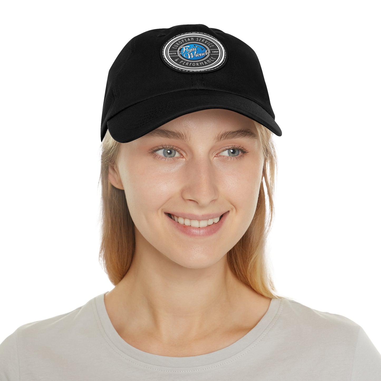 FW Unisex Hat with Leather Patch (Round)