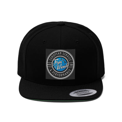 FW Retro Sign Unisex Flat Bill Hat