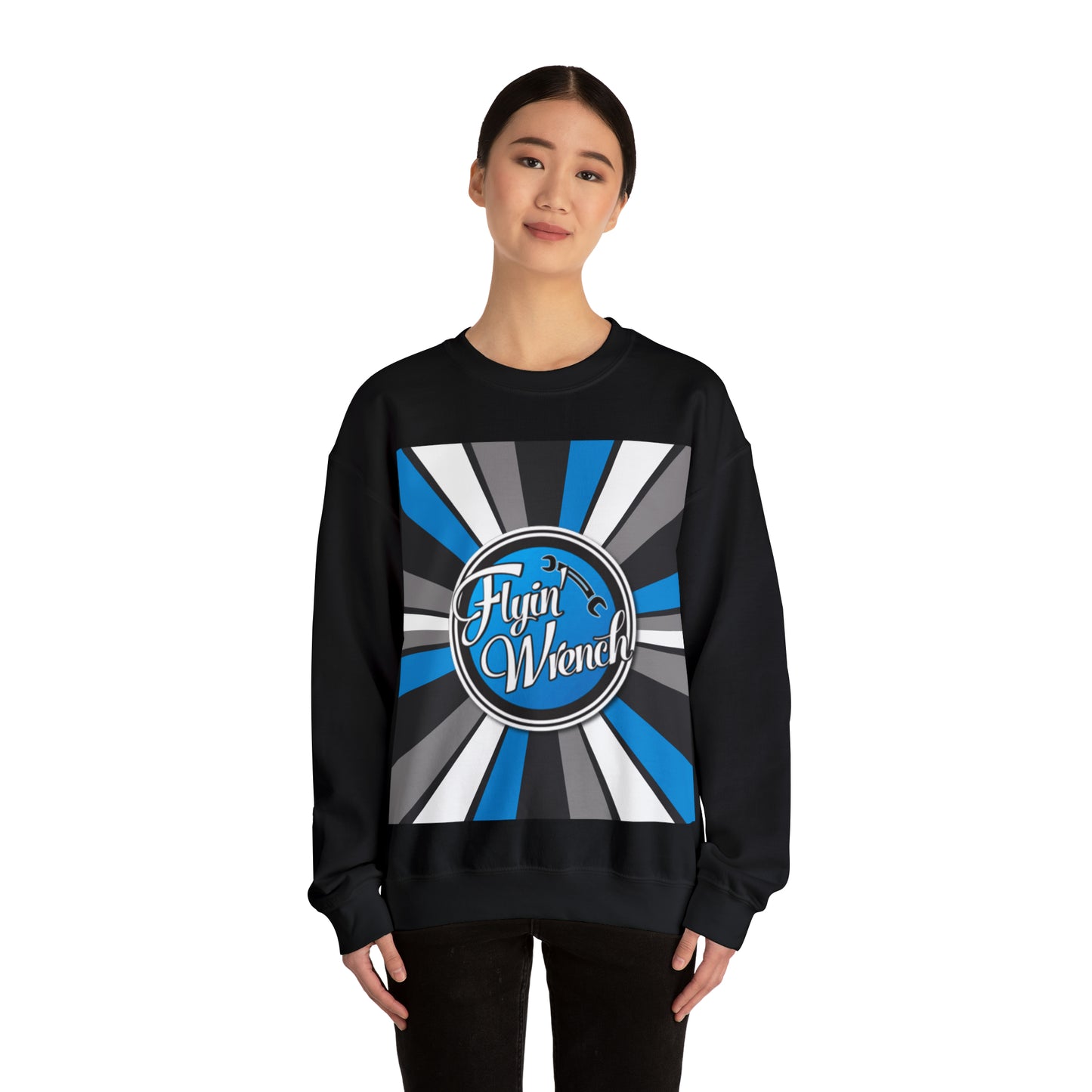 FW Retro Stripes Unisex Heavy Blend™ Crewneck Sweatshirt